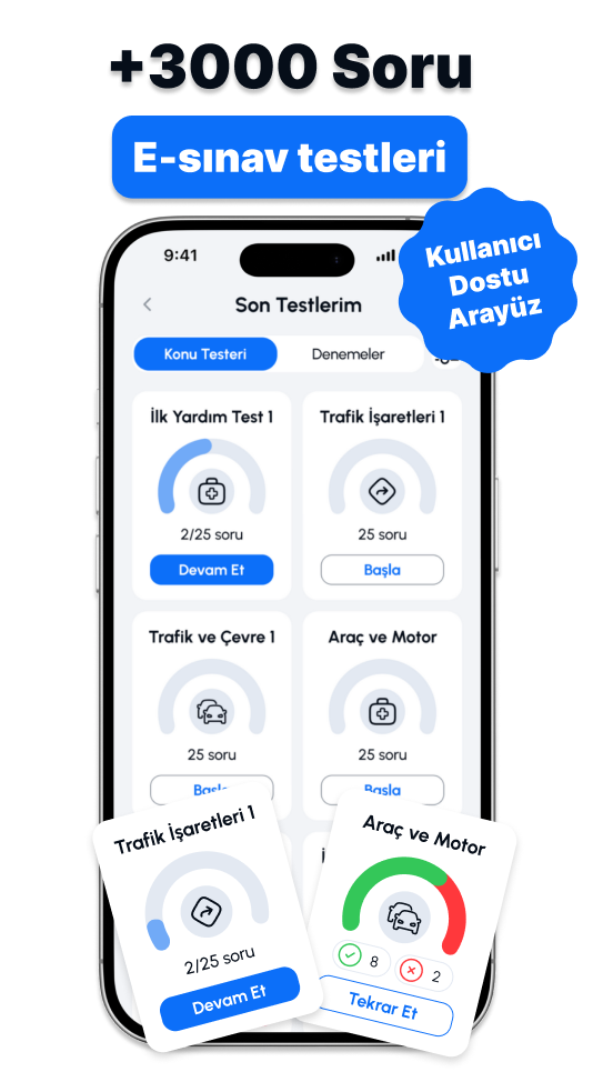 Ehliyet Uygulaması Ekran Görüntüsü